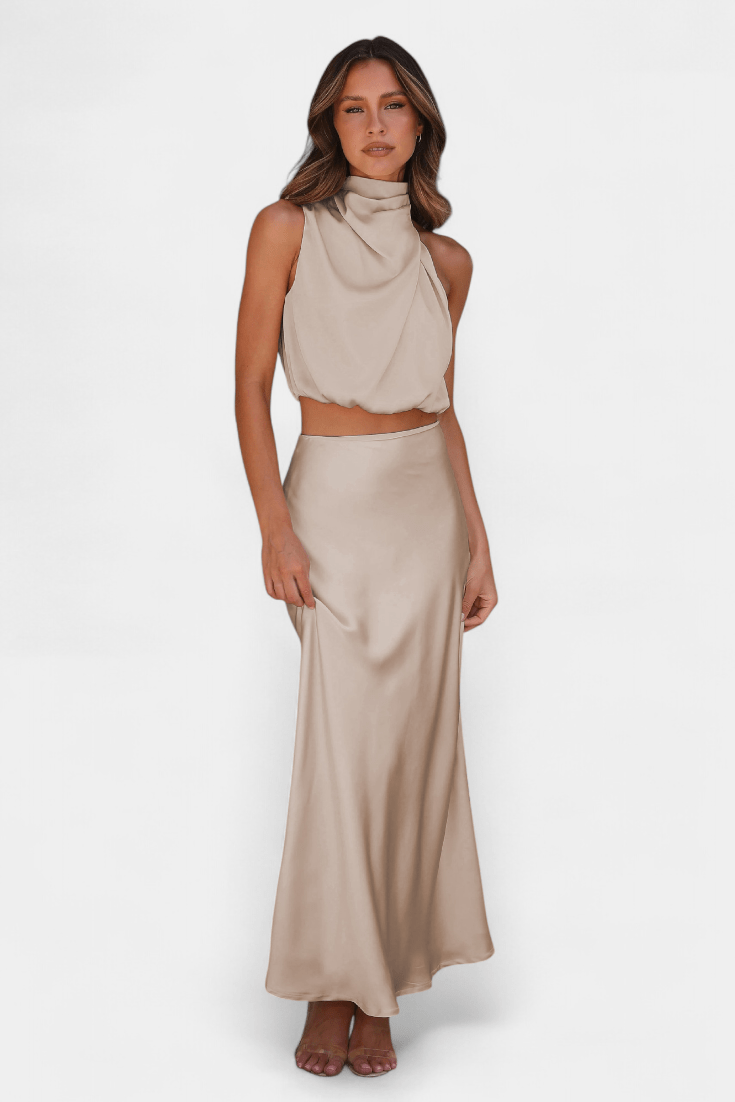 Hanna Asymmetric Top & Skirt Set - Lora Toronto