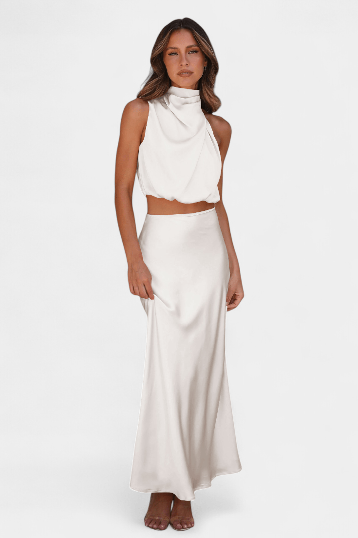Hanna Asymmetric Top & Skirt Set - Lora Toronto
