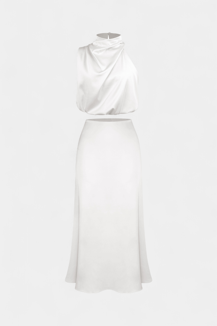 Hanna Asymmetric Top & Skirt Set - Lora Toronto