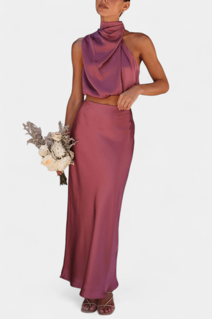 Hanna Asymmetric Top & Skirt Set - Lora Toronto