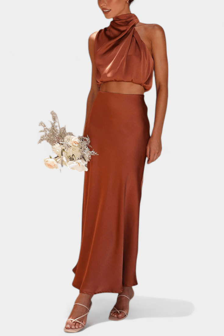 Hanna Asymmetric Top & Skirt Set - Lora Toronto