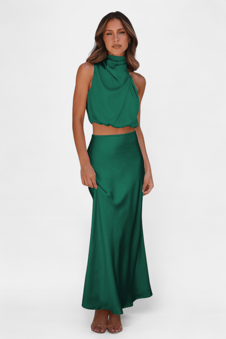 Hanna Asymmetric Top & Skirt Set - Lora Toronto