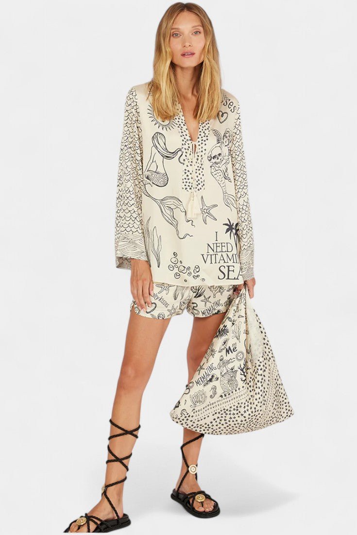 Jayla Printed Shirt and Shorts Set - Lora Toronto