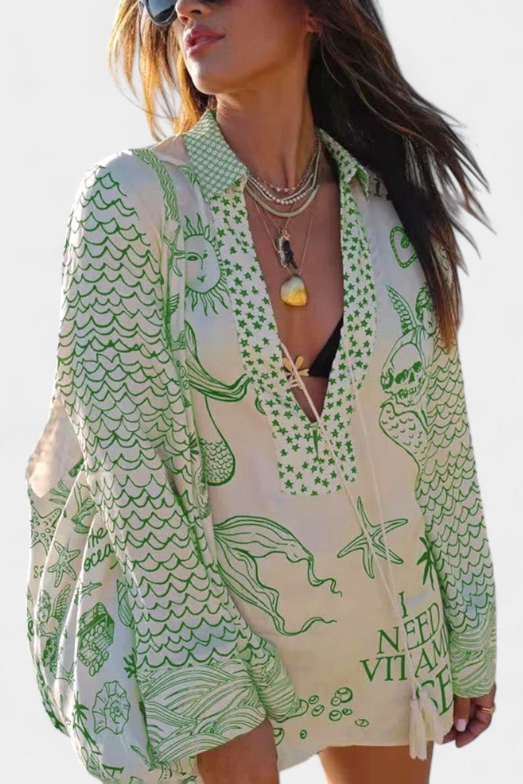 Jayla Printed Shirt and Shorts Set - Lora Toronto