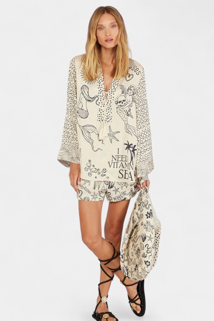 Jayla Printed Shirt and Shorts Set - Lora Toronto