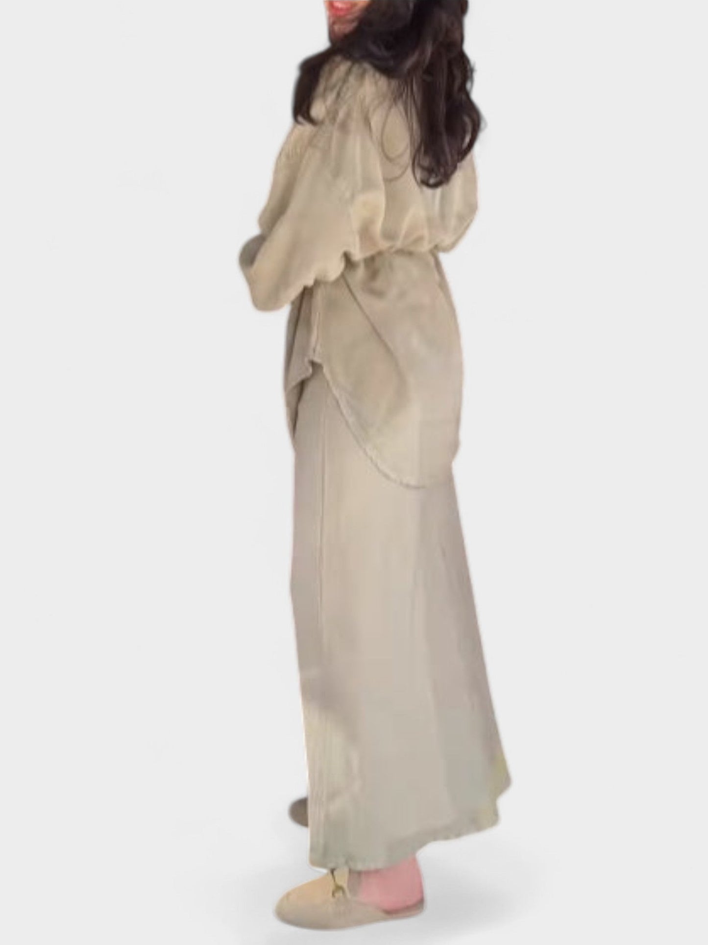 Joe | Tie - Drawstring Shirt & Skirt Set - Lora Toronto