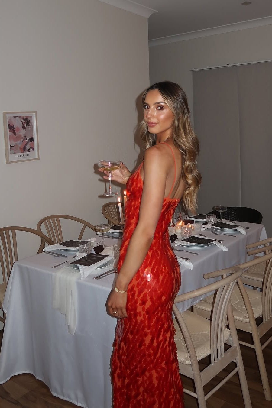 Kailani | Sequin Maxi Long Dress - Lora Toronto