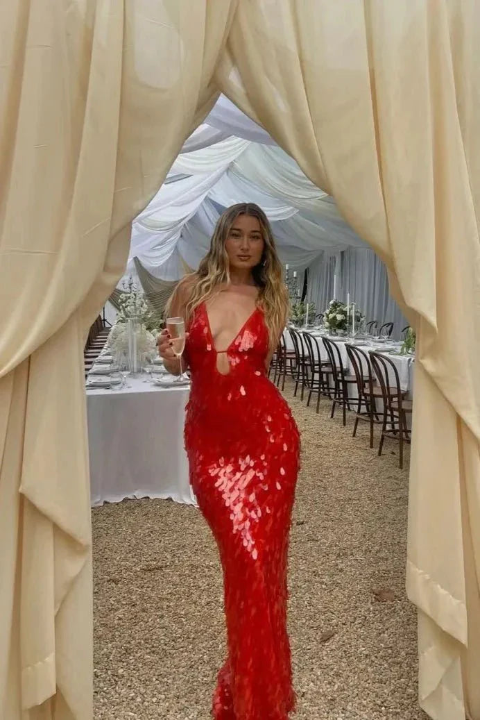 Kailani | Sequin Maxi Long Dress - Lora Toronto
