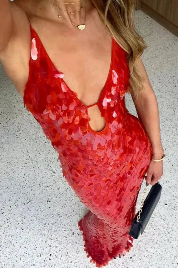Kailani | Sequin Maxi Long Dress - Lora Toronto