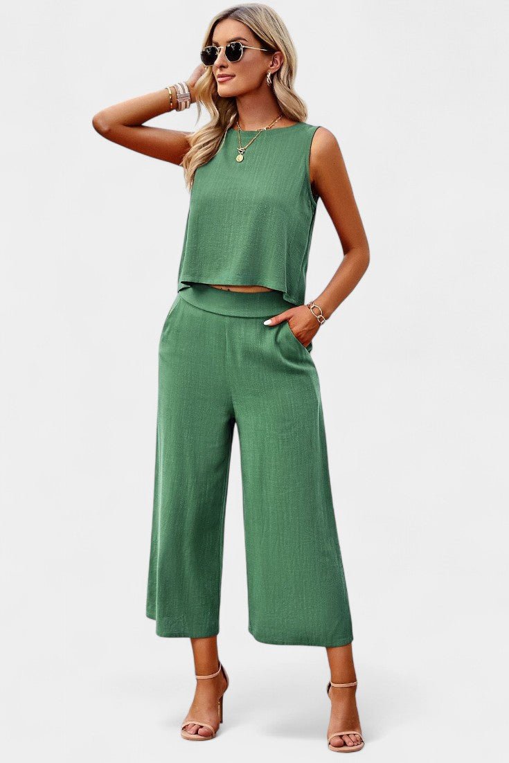 Lavinia Flowy Boho Top & Shorts Set - Lora Toronto