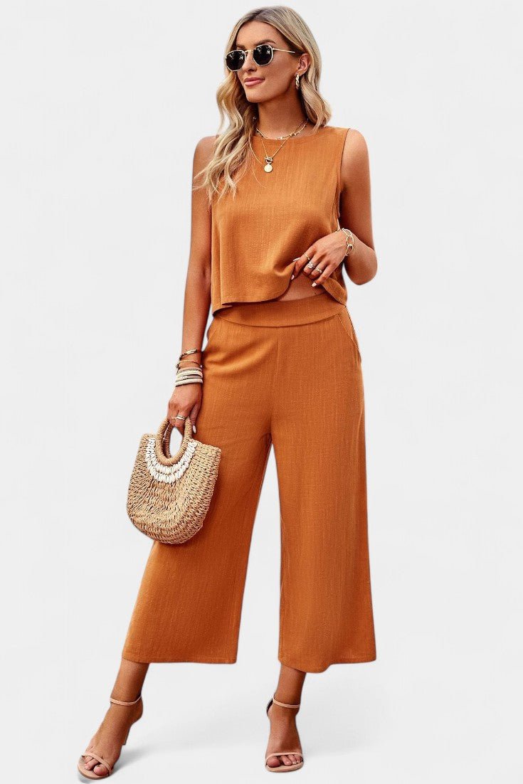 Lavinia Flowy Boho Top & Shorts Set - Lora Toronto