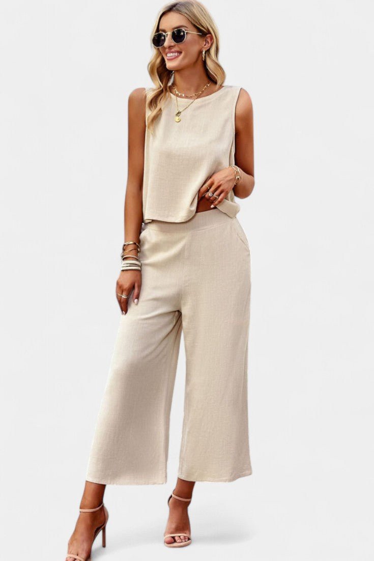 Lavinia Flowy Boho Top & Shorts Set - Lora Toronto