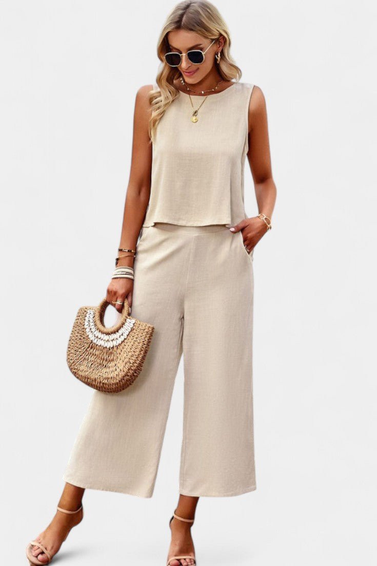 Lavinia Flowy Boho Top & Shorts Set - Lora Toronto