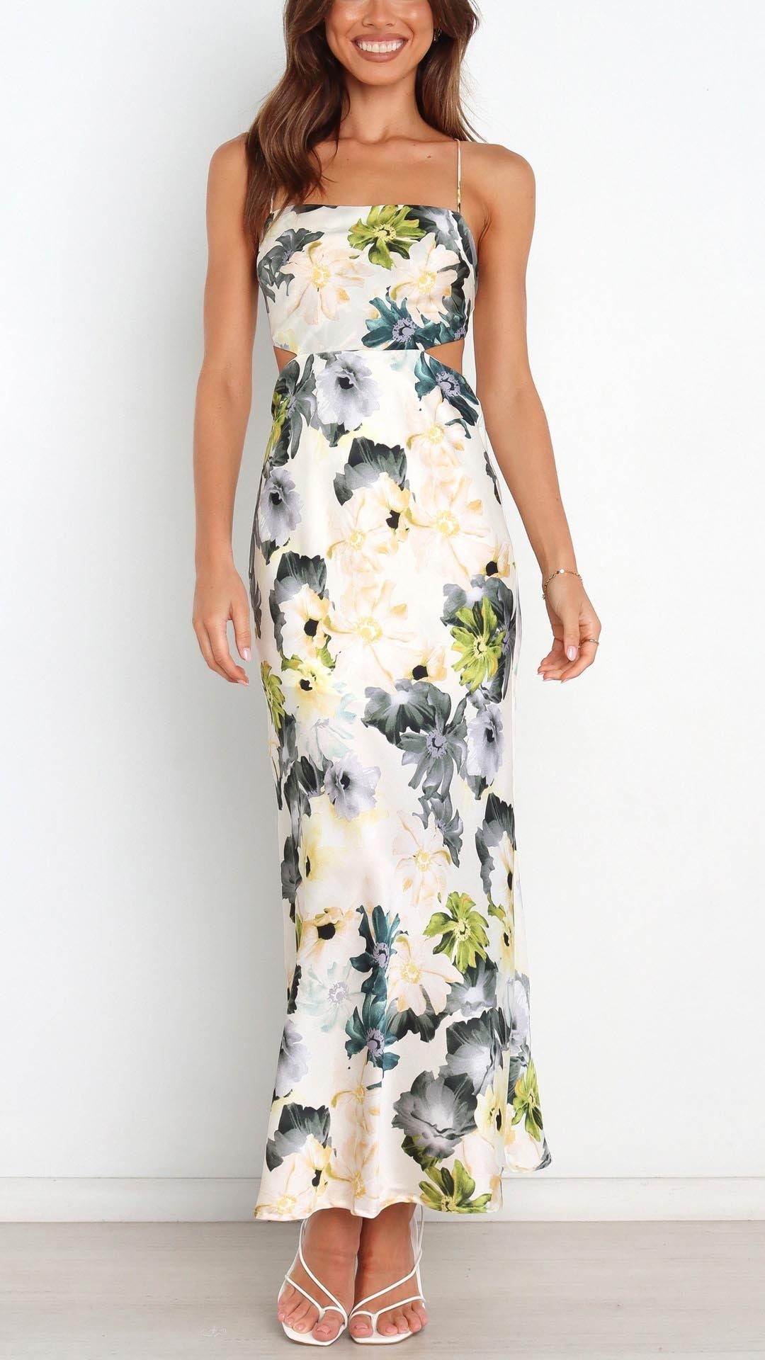 Lena | Floral Elegance Maxi Dress - Lora Toronto