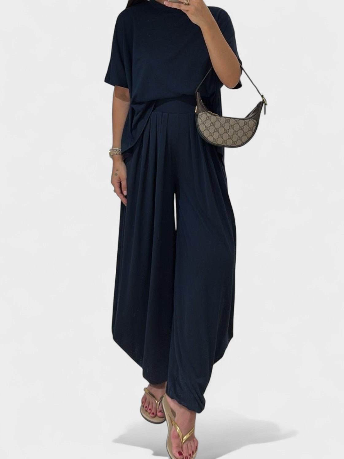 Lila | Casual Cotton Two - Piece Set - Lora Toronto