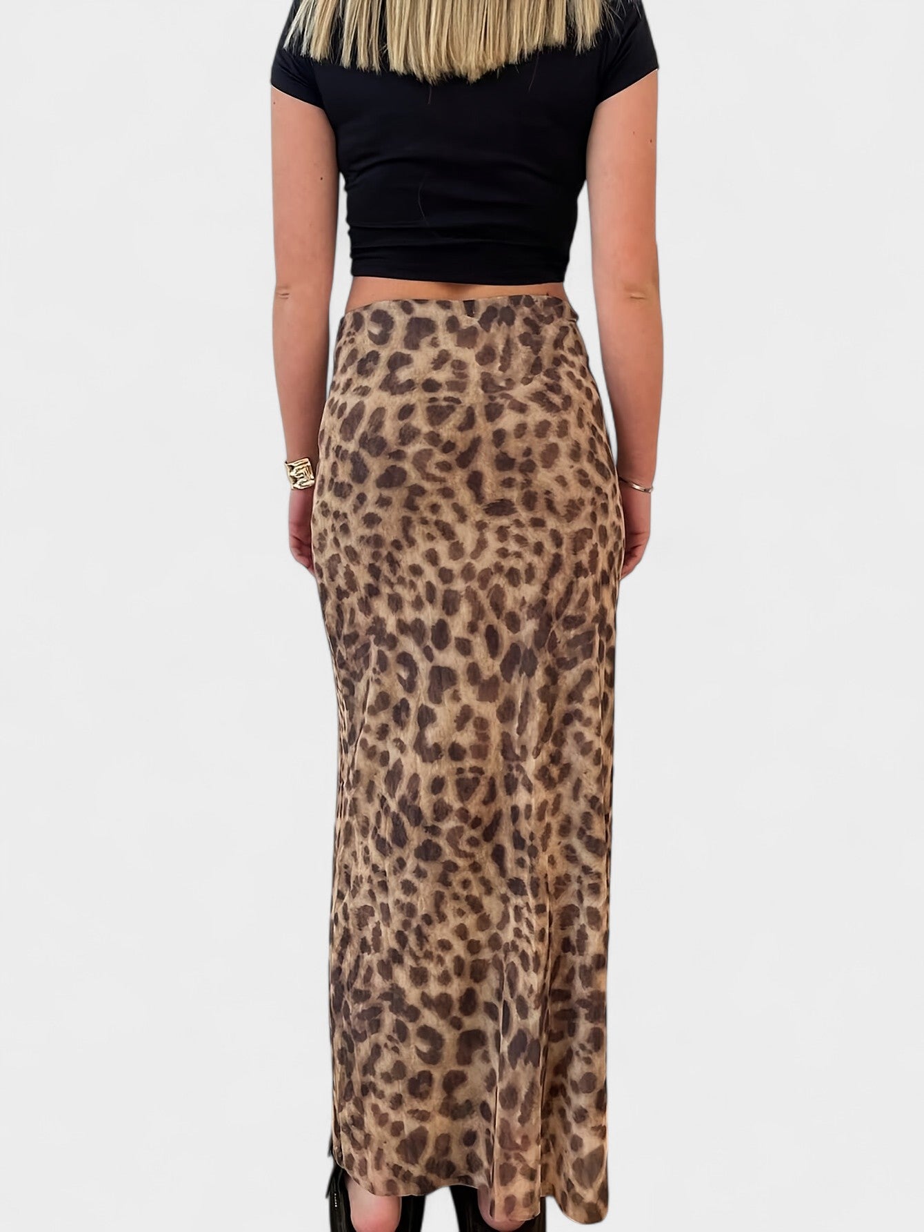 Lila | Leopard Print Maxi Skirt - Lora Toronto