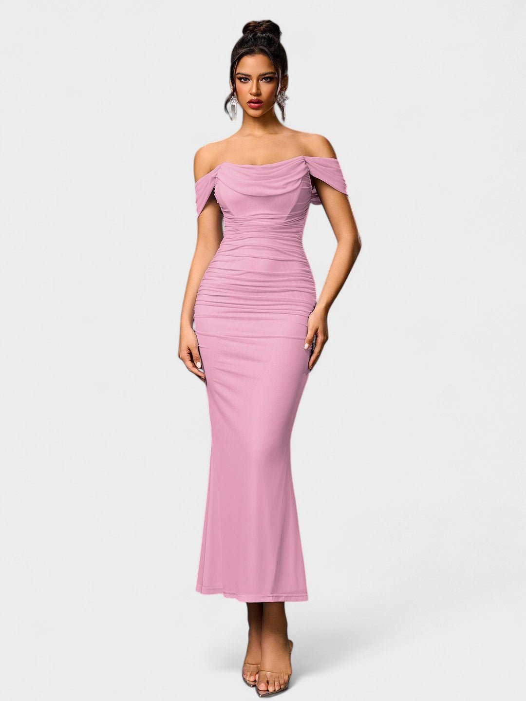 Lora | Nuit Draped Evening Gown - Lora Toronto