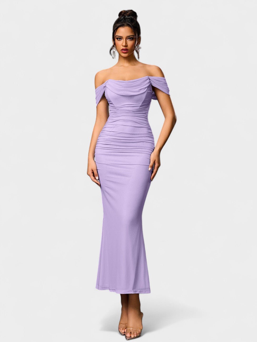 Lora | Nuit Draped Evening Gown - Lora Toronto