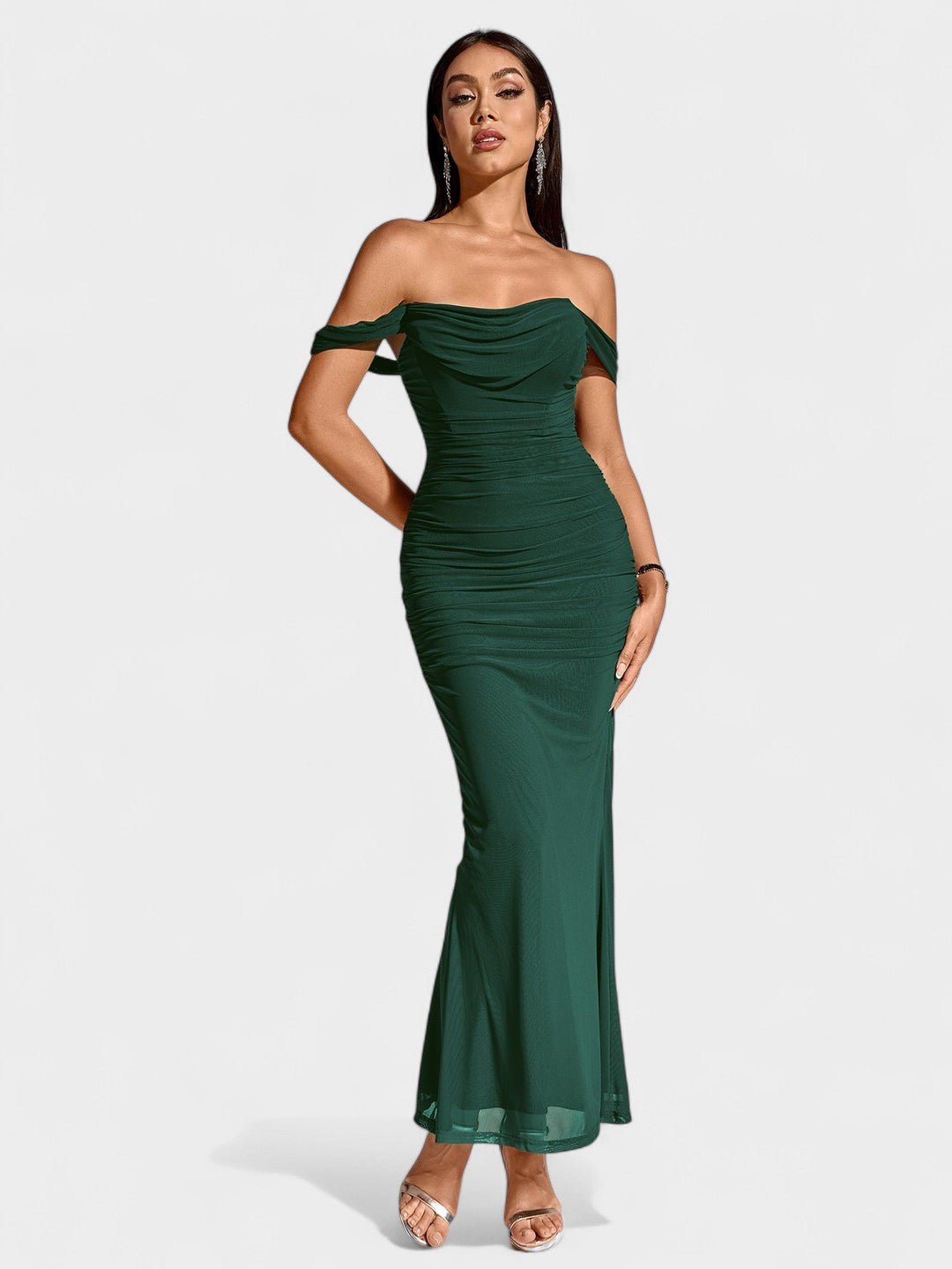 Lora | Nuit Draped Evening Gown - Lora Toronto
