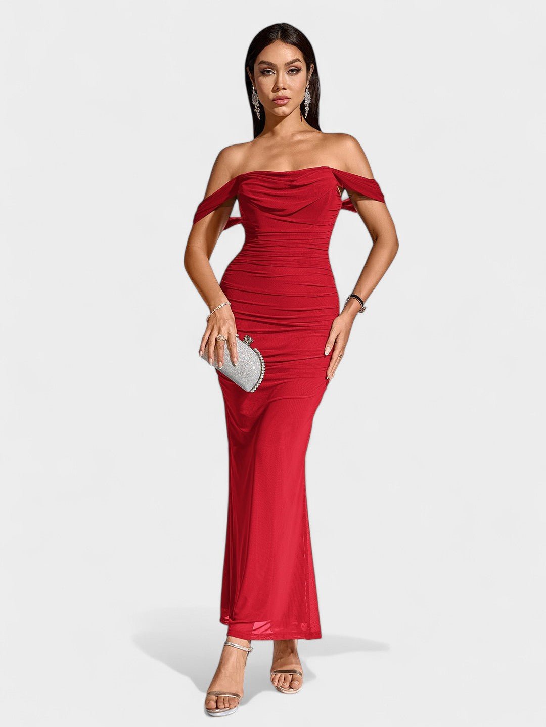 Lora | Nuit Draped Evening Gown - Lora Toronto