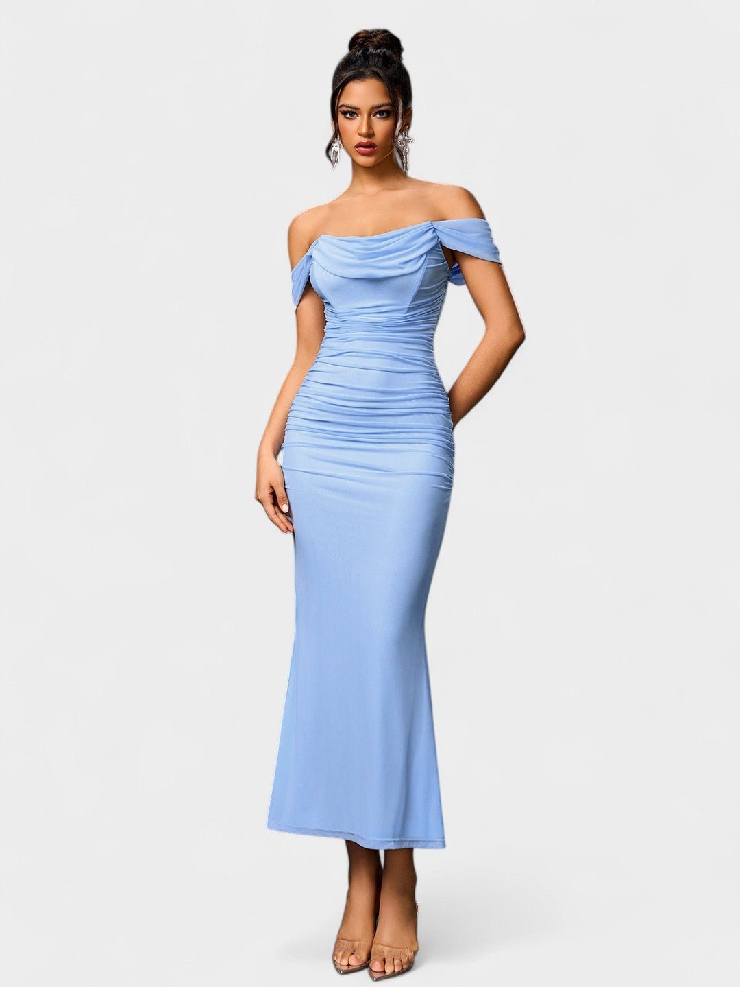 Lora | Nuit Draped Evening Gown - Lora Toronto