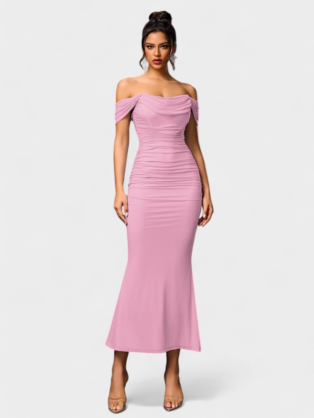 Lora | Nuit Draped Evening Gown - Lora Toronto