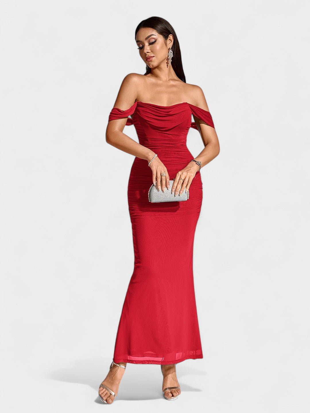 Lora | Nuit Draped Evening Gown - Lora Toronto