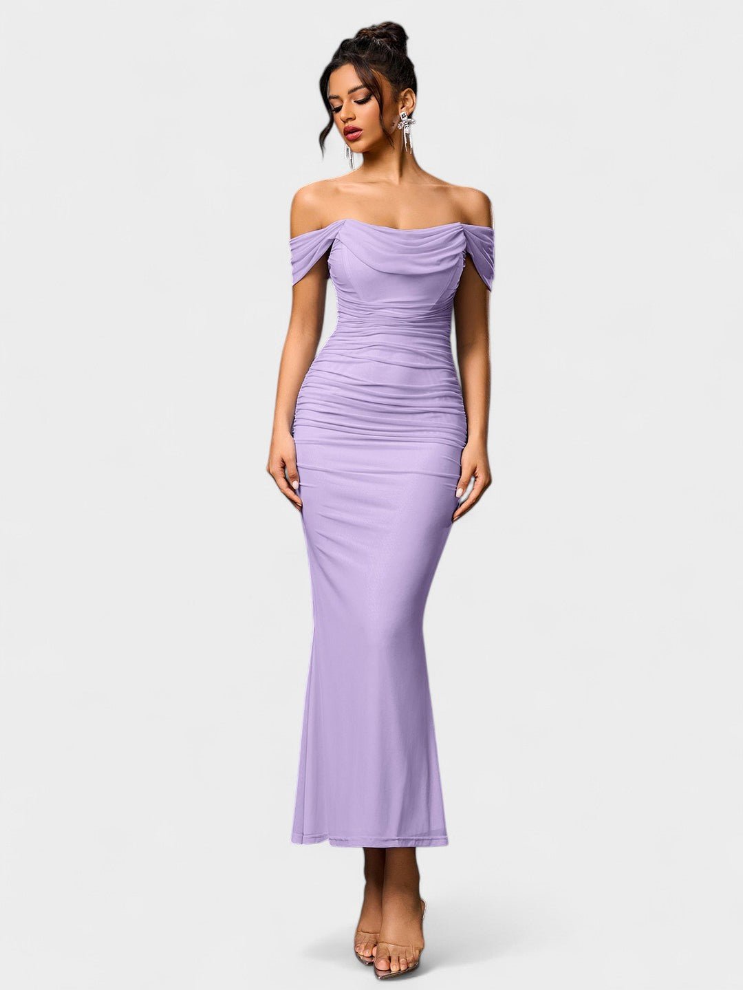 Lora | Nuit Draped Evening Gown - Lora Toronto