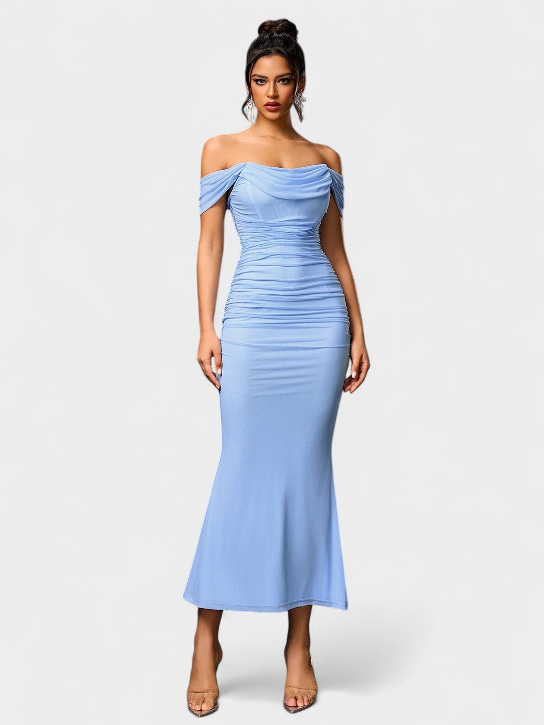 Lora | Nuit Draped Evening Gown - Lora Toronto