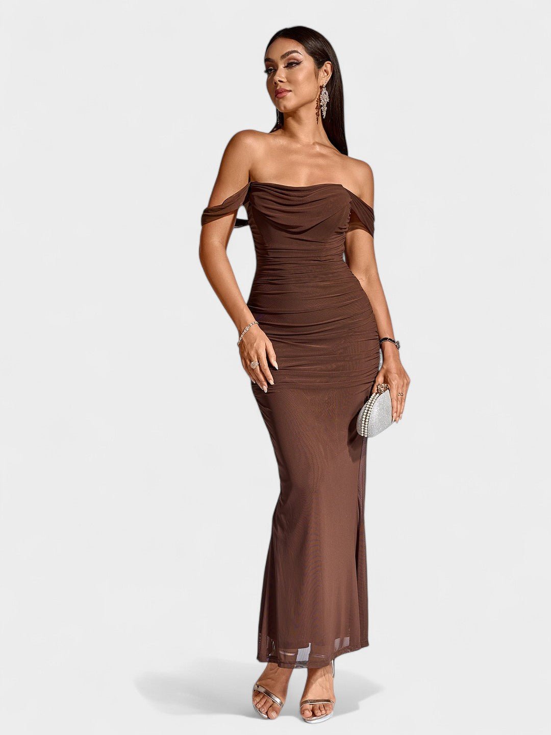 Lora | Nuit Draped Evening Gown - Lora Toronto