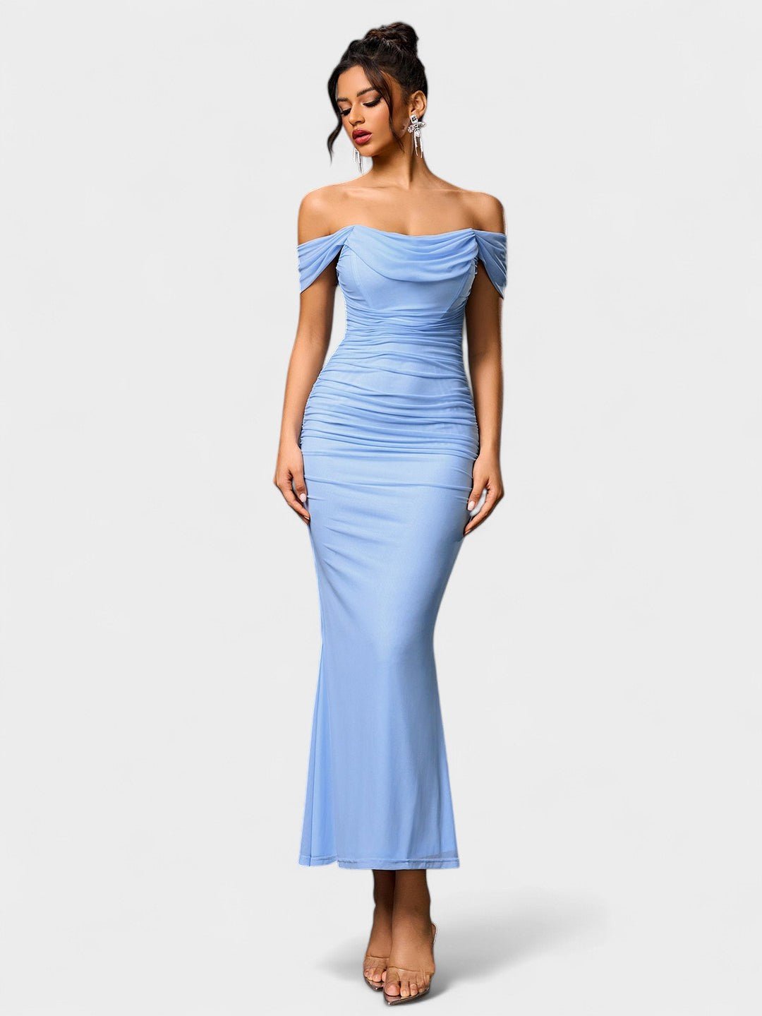 Lora | Nuit Draped Evening Gown - Lora Toronto