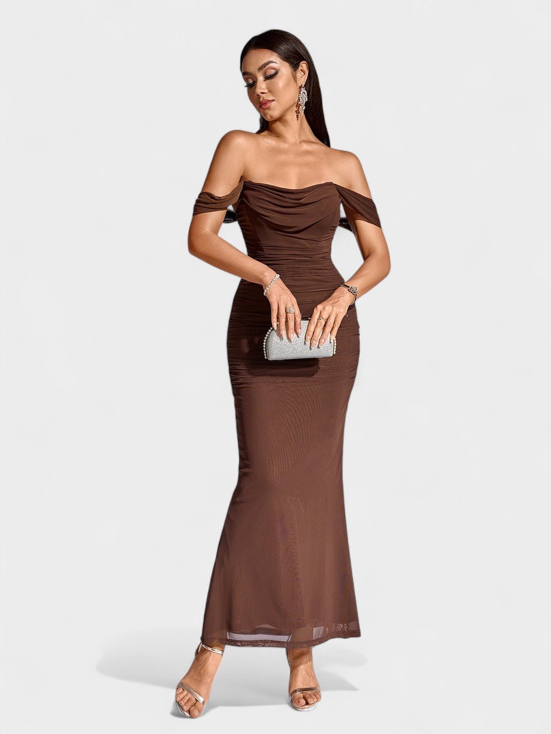 Lora | Nuit Draped Evening Gown - Lora Toronto