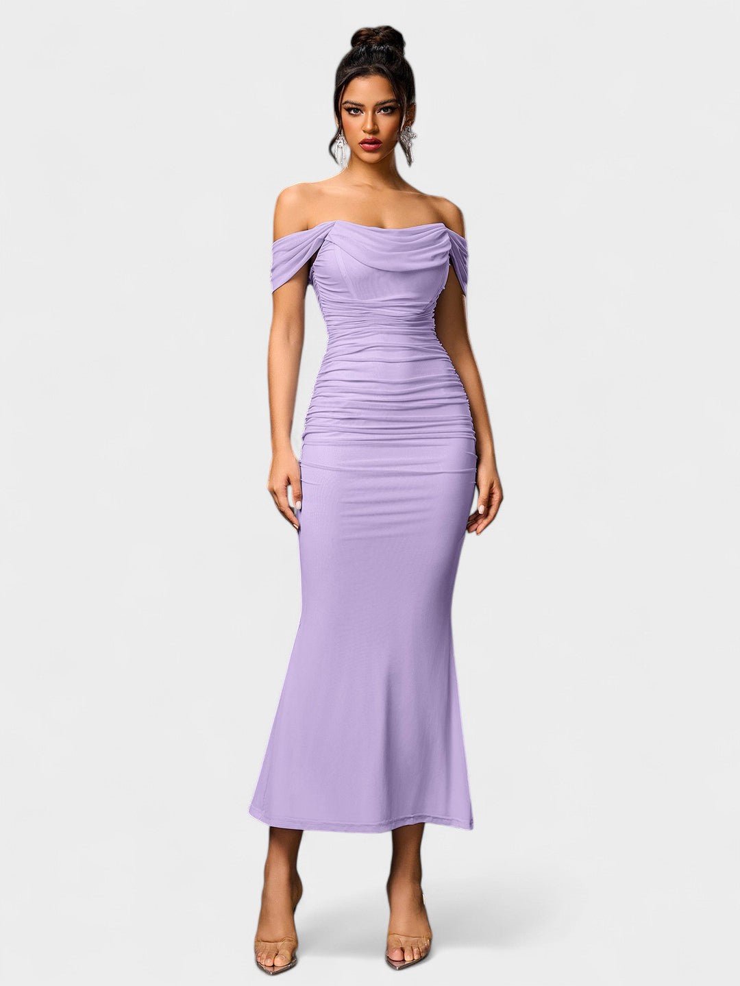 Lora | Nuit Draped Evening Gown - Lora Toronto