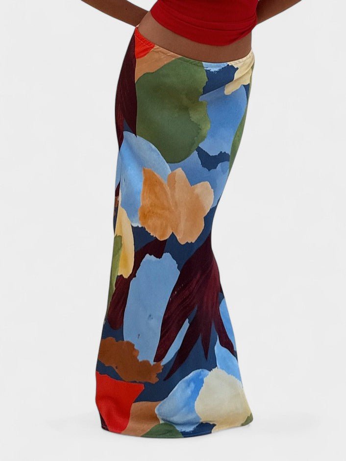 Lydia | Abstract Knit Cardigan & Skirt Set - Lora Toronto