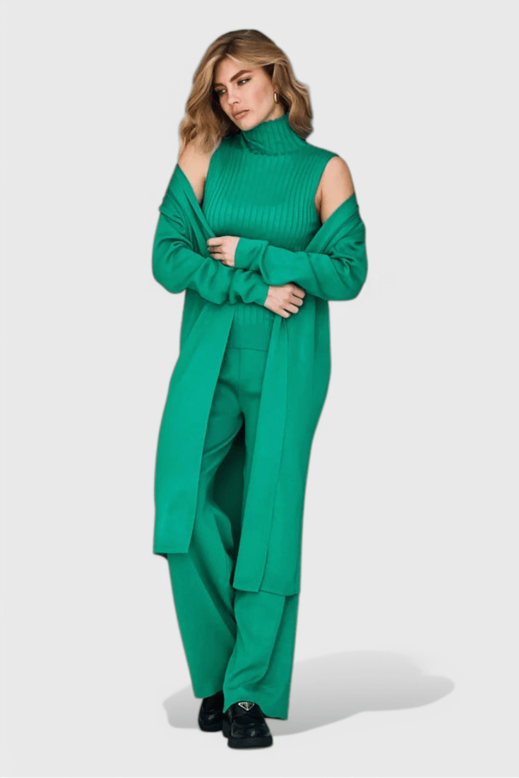 Mahalia 3 - Piece Knit Co - Ord Set - Lora Toronto