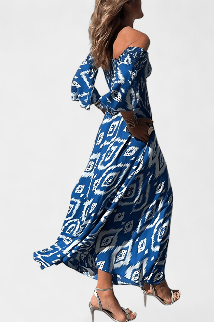 Mar | Off - Shoulder Floral Maxi Dress - Lora Toronto