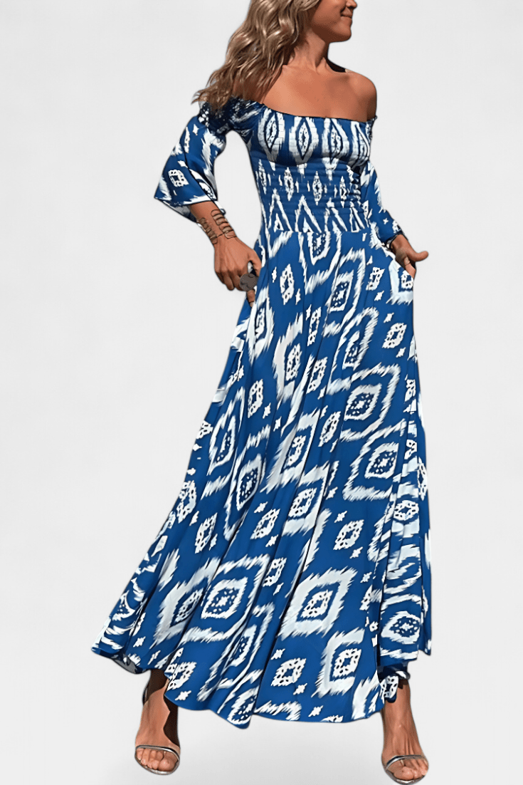 Mar | Off - Shoulder Floral Maxi Dress - Lora Toronto