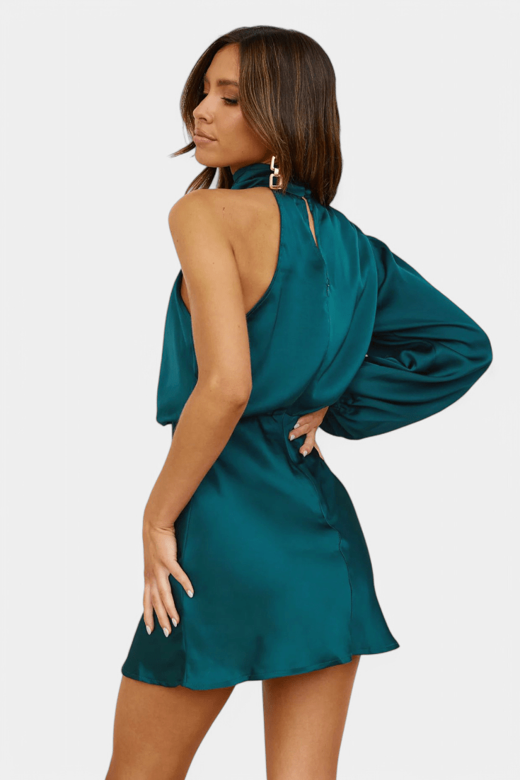 Mara | One - Shoulder Draped Dress - Lora Toronto
