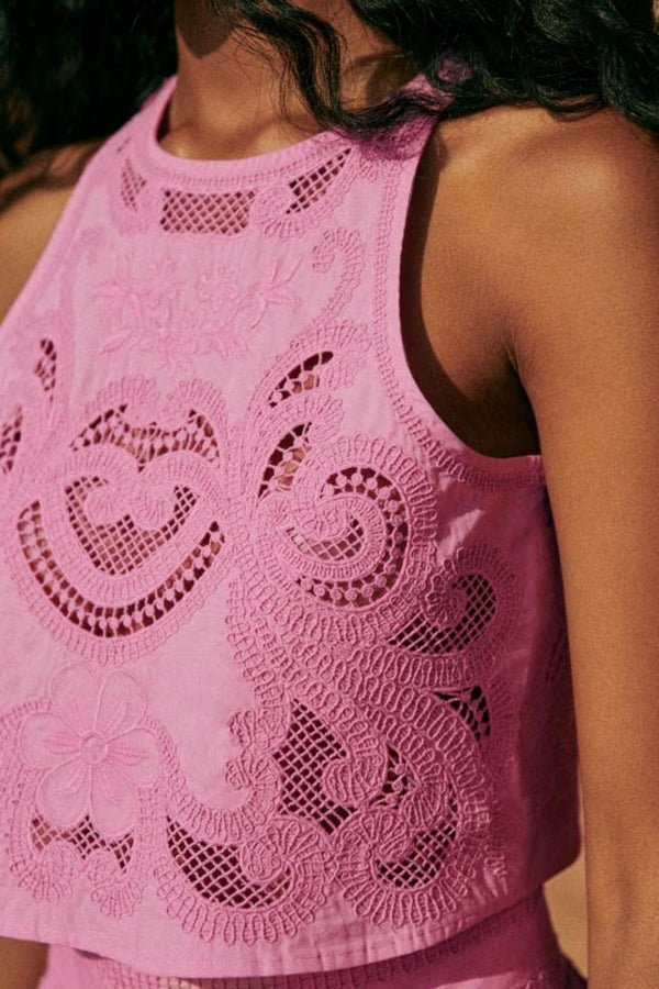 Moise Pink Lace Set - Lora Toronto