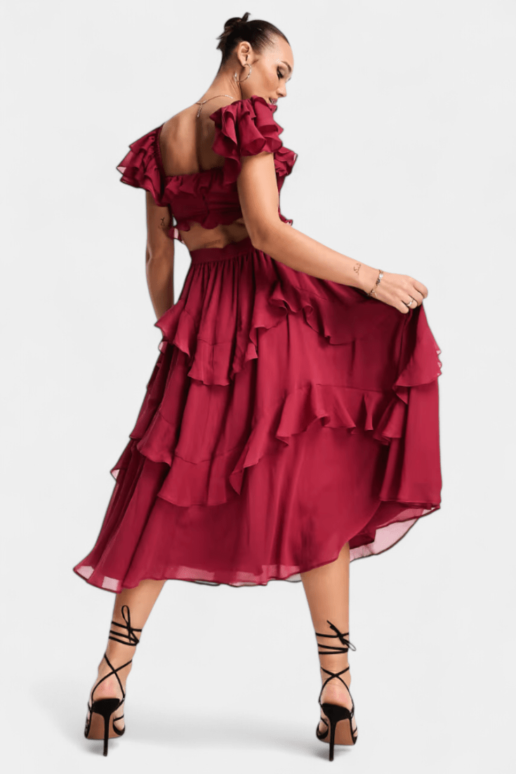 Natalie | Radiant Midi Dress - Lora Toronto