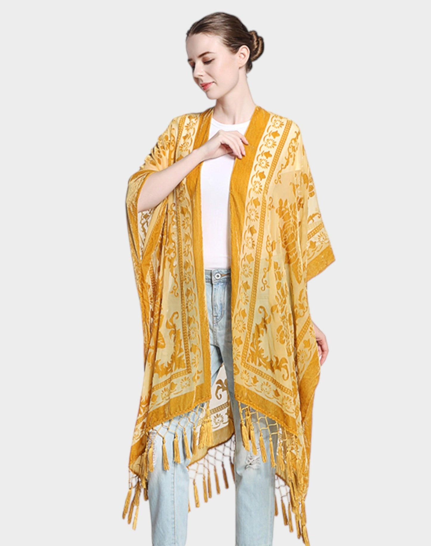Noa | Velvet Kimono Cardigan - Lora Toronto
