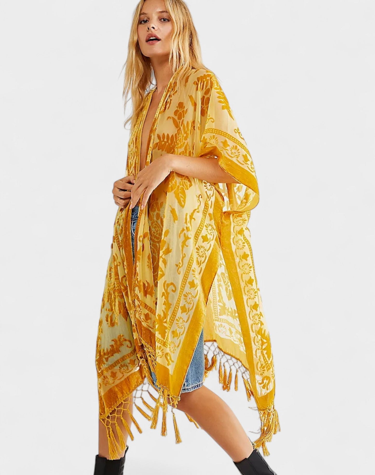 Noa | Velvet Kimono Cardigan - Lora Toronto