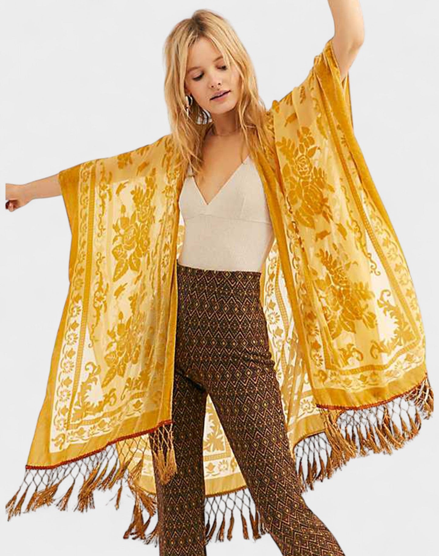 Noa | Velvet Kimono Cardigan - Lora Toronto