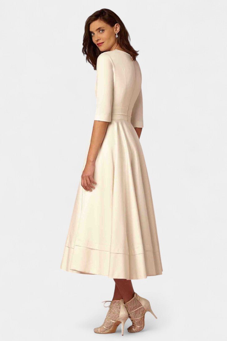 Nylah | A - Line Swing Midi Dress - Lora Toronto