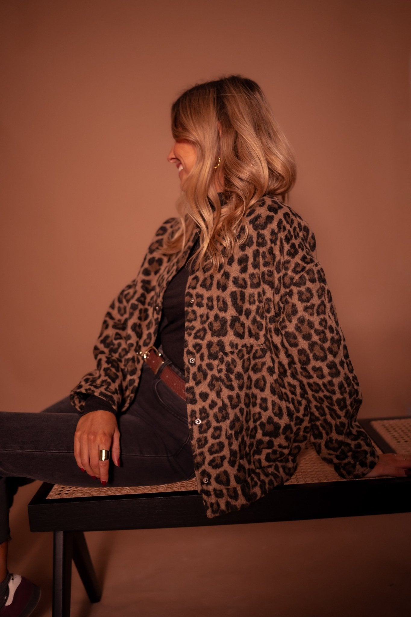 Rita Leopard Print Trendy Jacket - Lora Toronto