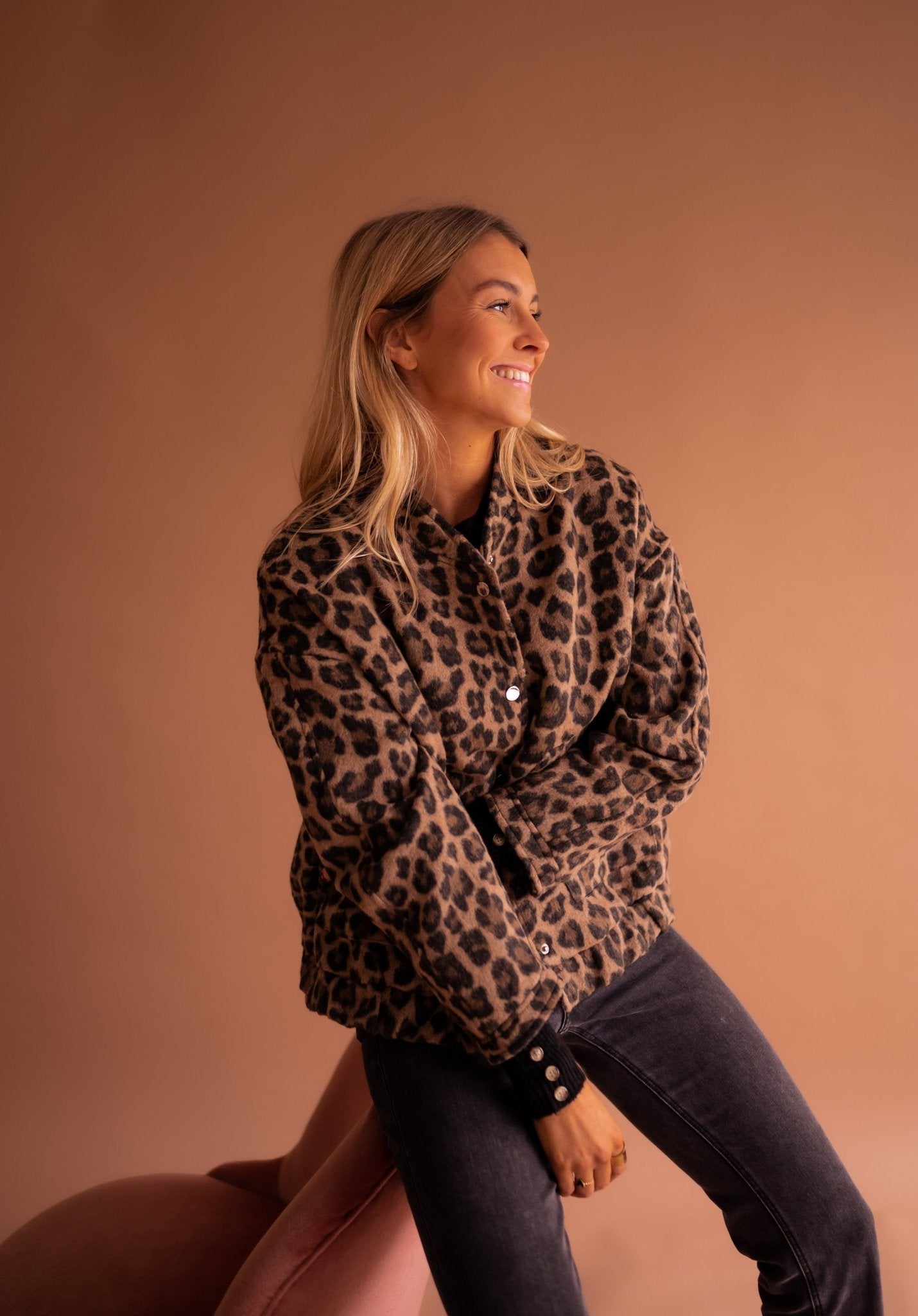 Rita Leopard Print Trendy Jacket - Lora Toronto