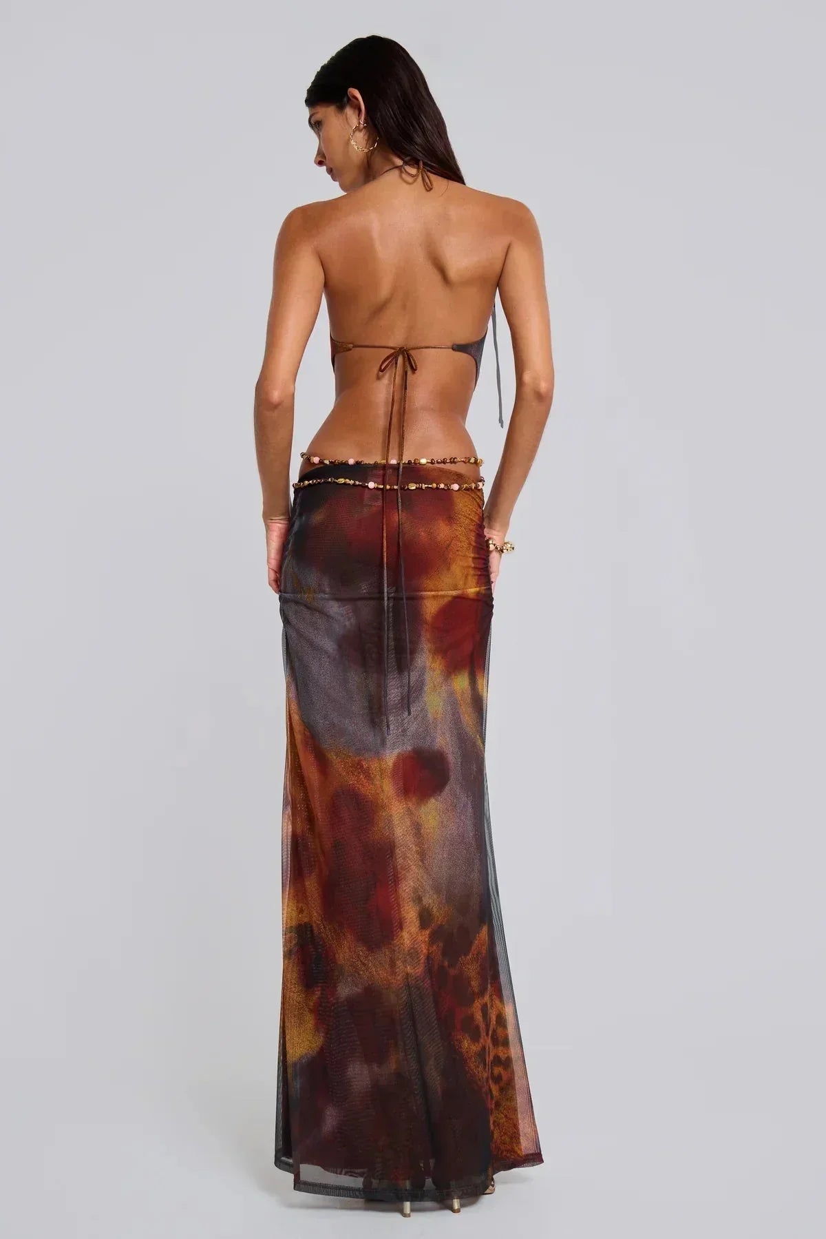 Robin | Cut Out Print Dress - Lora Toronto