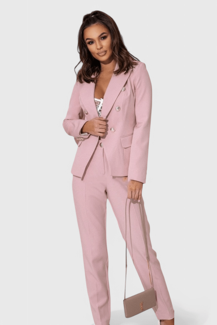 Rosalind Elegant Blazer and Trousers Set - Lora Toronto
