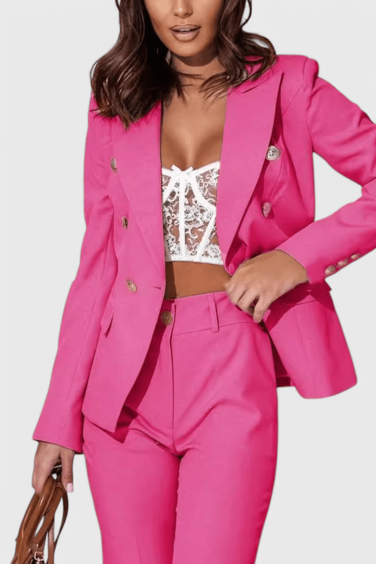 Rosalind Elegant Blazer and Trousers Set - Lora Toronto