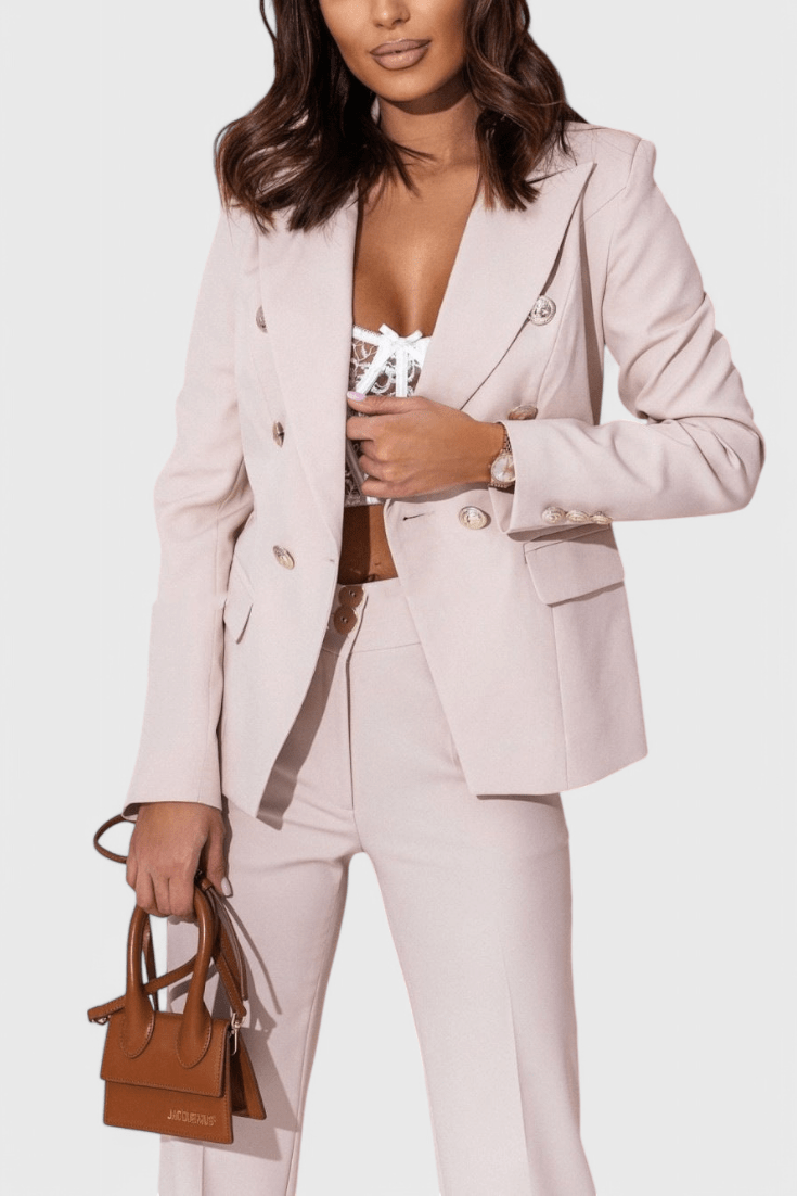 Rosalind Elegant Blazer and Trousers Set - Lora Toronto